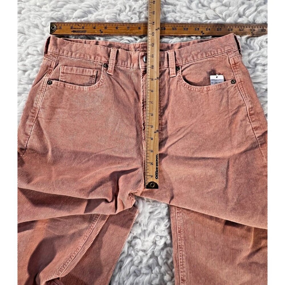 American Eagle Outfitters Corduroy Pants Womens 12 Peach Pink Stretch NWT - Picture 4 of 10